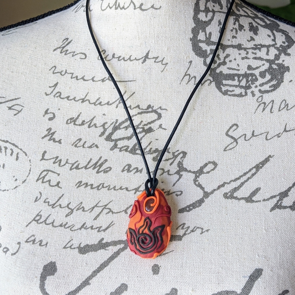 Unisex Fire Bender Pendant